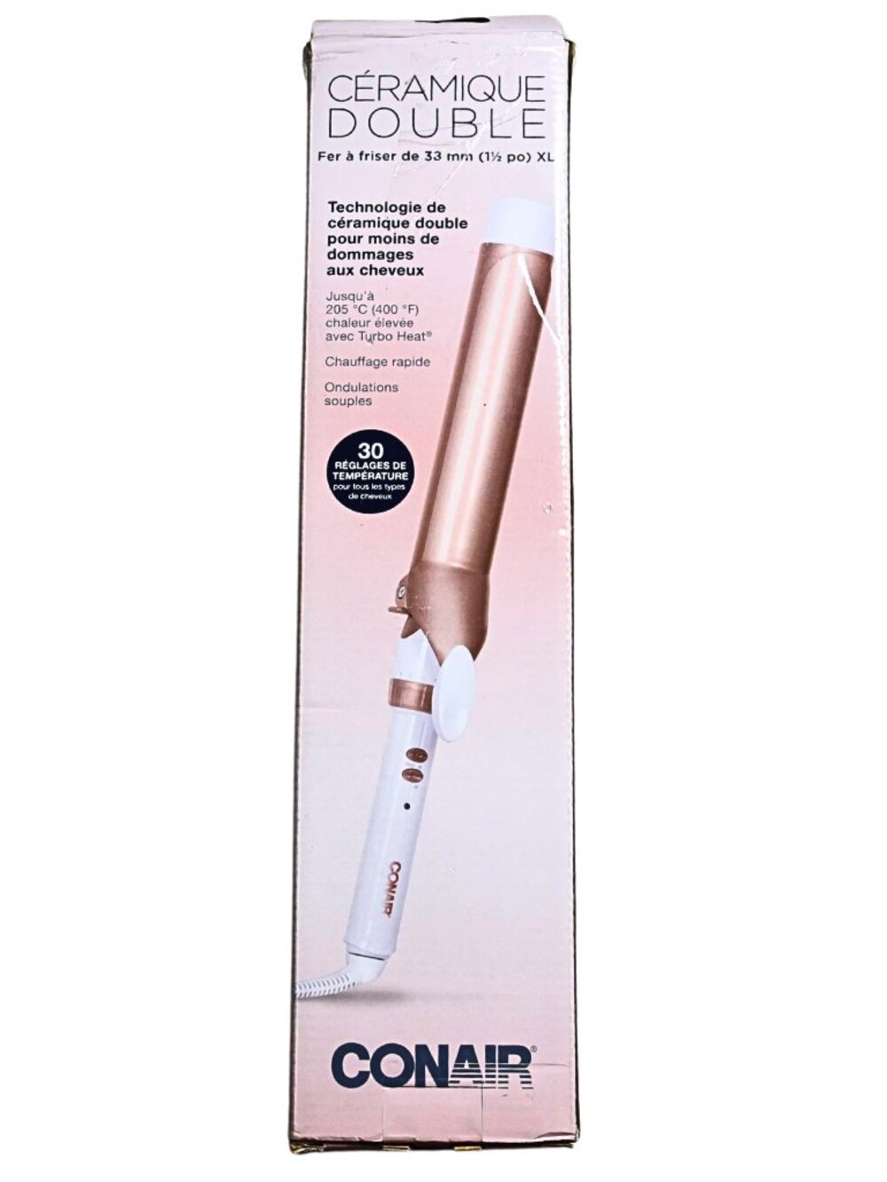 CONAIR | Double Ceramic Curling Iron 1 1/2 Inch ( 38 mm ) XL Barrel